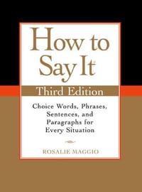 How to Say It, Third Edition